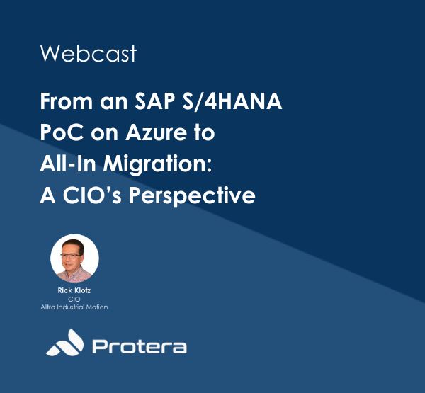 From an SAP S/4HANA PoC on Azure to All-In Migration: A CIO's Perspective
