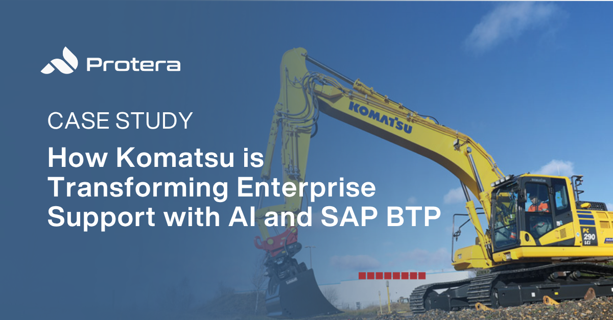 How Komatsu is Transforming Enterprise Support with AI and SAP BTP