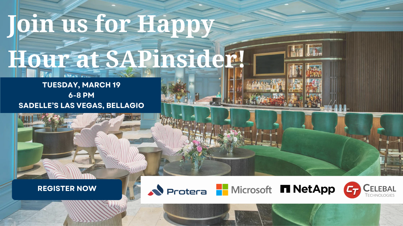 Happy hour hosted by Protera, Celebal Tech, NetApp,  and Microsoft Venue: Saddelles, Bellagio